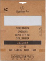 Copenhagen Pro schuurpapier - lak & verf - korrel 400 - 5 stuks - 28 x 23 cm