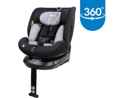 Ding Kai Autostoel - Grijs - 360° Draaibare Isofix Autostoel - i-Size - Vanaf 40 tot 150cm - 0 tot 12 jaar
