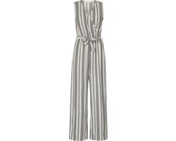 SISTERS POINT Camile-Ju Dames Jumpsuit - Cream/Grey - Maat XS