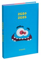 Agenda Brepols 2024-2025 - ÉCHANTILLONS - Aperçu quotidien - Blauw - 11,5 x 16,9 cm
