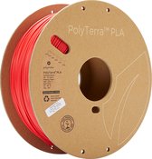 Polymaker 70826 PolyTerra PLA Filament PLA kunststof Gering kunststofgehalte, Wateroplosbaar 1.75 mm 1000 g Rood (mat)