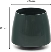 Kave Home - Vaas Sibla van groene keramiek 16 cm