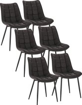 Rootz Eetkamerstoelenset - Keukenstoel - Ergonomische stoelen - Comfortabel kunstleer - Duurzaam metalen frame - Ondersteunt tot 120 kg - 46 cm x 40,5 cm x 85,5 cm