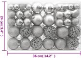 vidaXL-111-delige-Kerstballenset-polystyreen-zilverkleurig