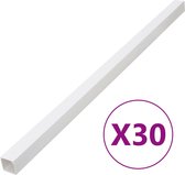 vidaXL - Kabelgoot - 33x33 - mm - 30 - m - PVC