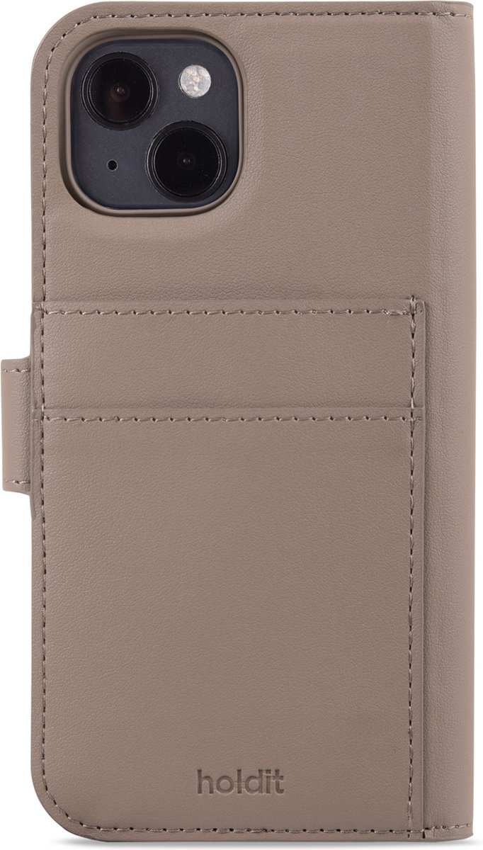 Holdit Wallet Case Magnet Plus geschikt voor Apple iPhone 14 / 13 - Mocha Brown