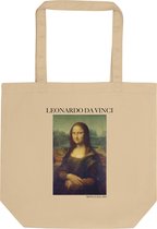 Leonardo da Vinci 'Mona Lisa' ("Mona Lisa") Beroemde Schilderij Tote Bag | 100% Katoenen Tas | Kunst Tote Bag | Naturel