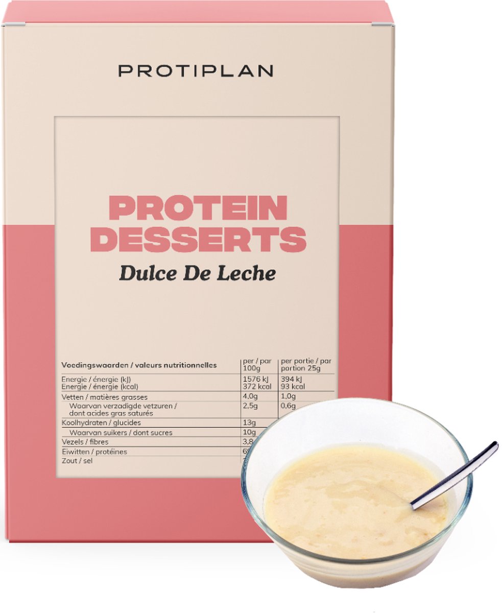 Goedkoopste Protiplan | Dessert Dulce De Leche | 7 x 25 gram | Heerlijk koolhydraatarm toetje of tussendoortje | Geschikt voor ieder dieet