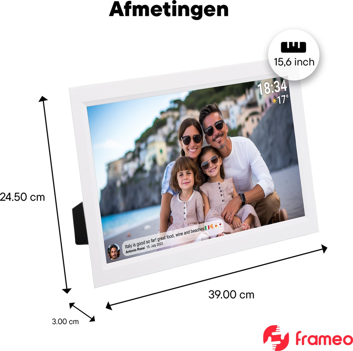 Denver Digitale Fotolijst 15.6 inch (EAN: ...7952) - afbeelding 2