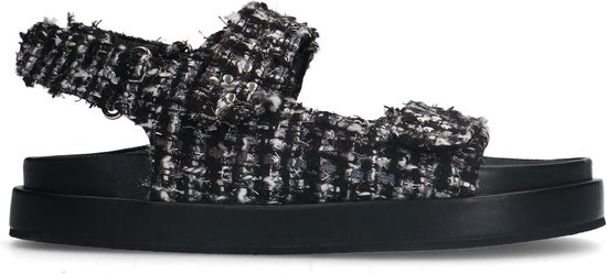 Sacha - Dames - Zwarte sandalen met studs - Maat 36
