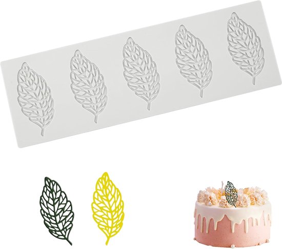 Foto: Bladeren fondant taartvorm patisserie siliconen mallen siliconen mal blad 3d siliconen mallen fondant voor chocolade suikerpasta fondant