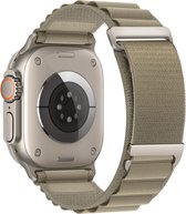 Alpine Loop Nylon Sport Band Blauw - Compatible avec Apple Watch 42mm - 44mm - 45mm - 49mm - Bracelet smartwatch réglable pour iWatch 9/8/7/6/5/4/3/2/1/SE petits modèles