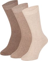 Apollo - Katoenen heren sokken - Multi beige - Maat 47/50 - Heren sokken - Sokken heren - Sokken heren 47 50 - Sokken