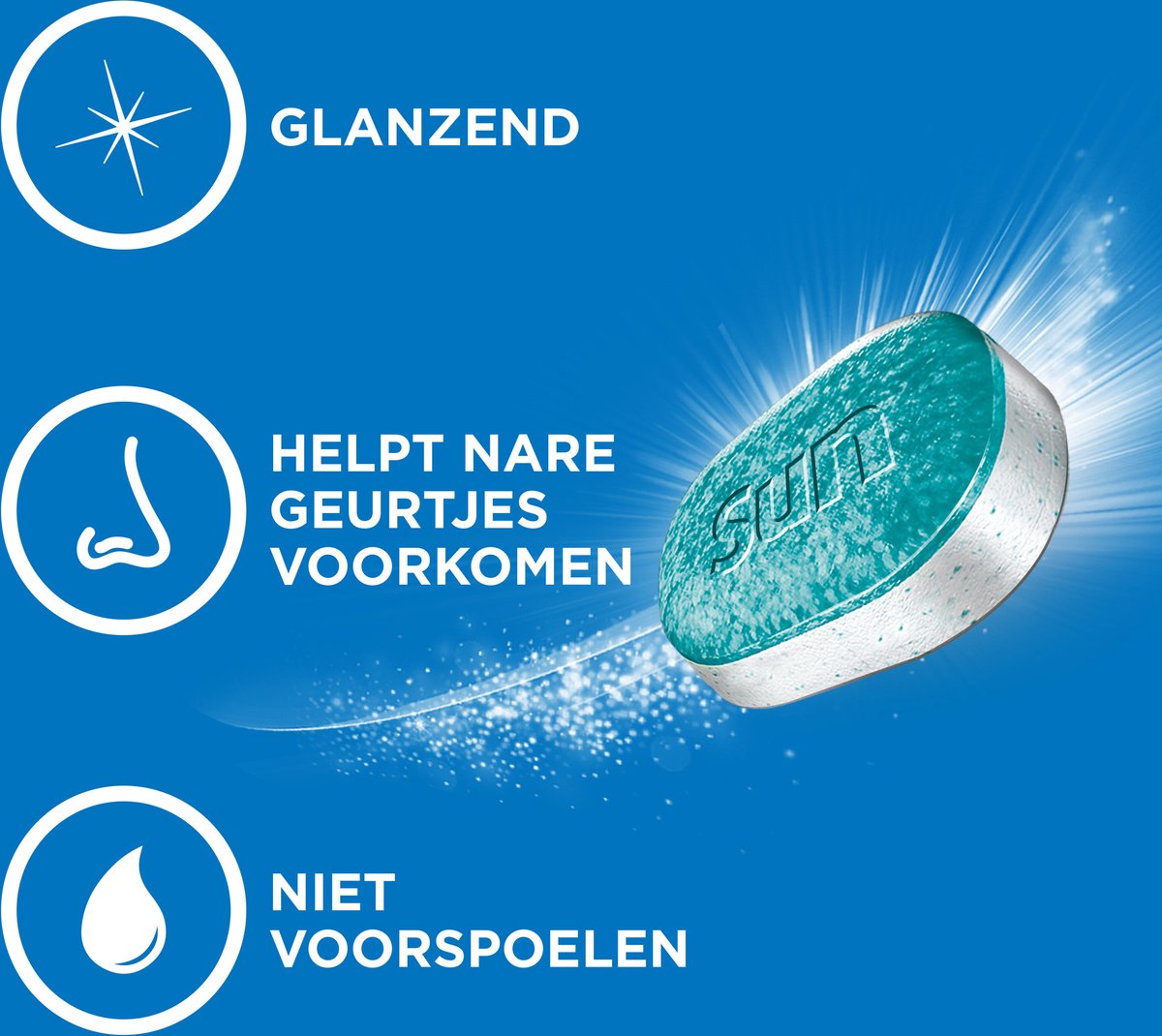 Sun All-in 1 Vaatwastabletten - Citroen - reinigt en beschermt pannen in de vaatwasser - 60 tabletten — afbeelding 6