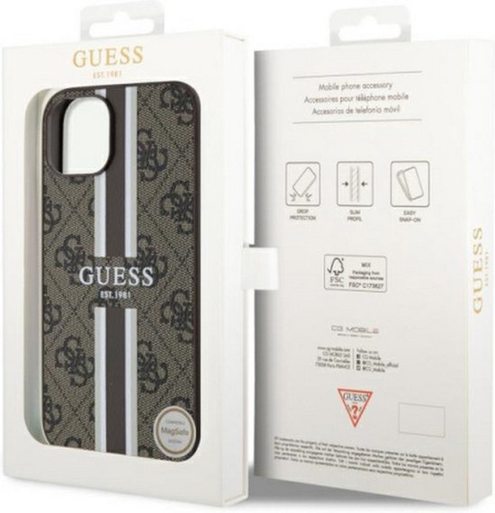 Guess Case GUHMP14MP4RPSW pour iPhone 14 Plus 6 7" coque rigide 4G imprimé S