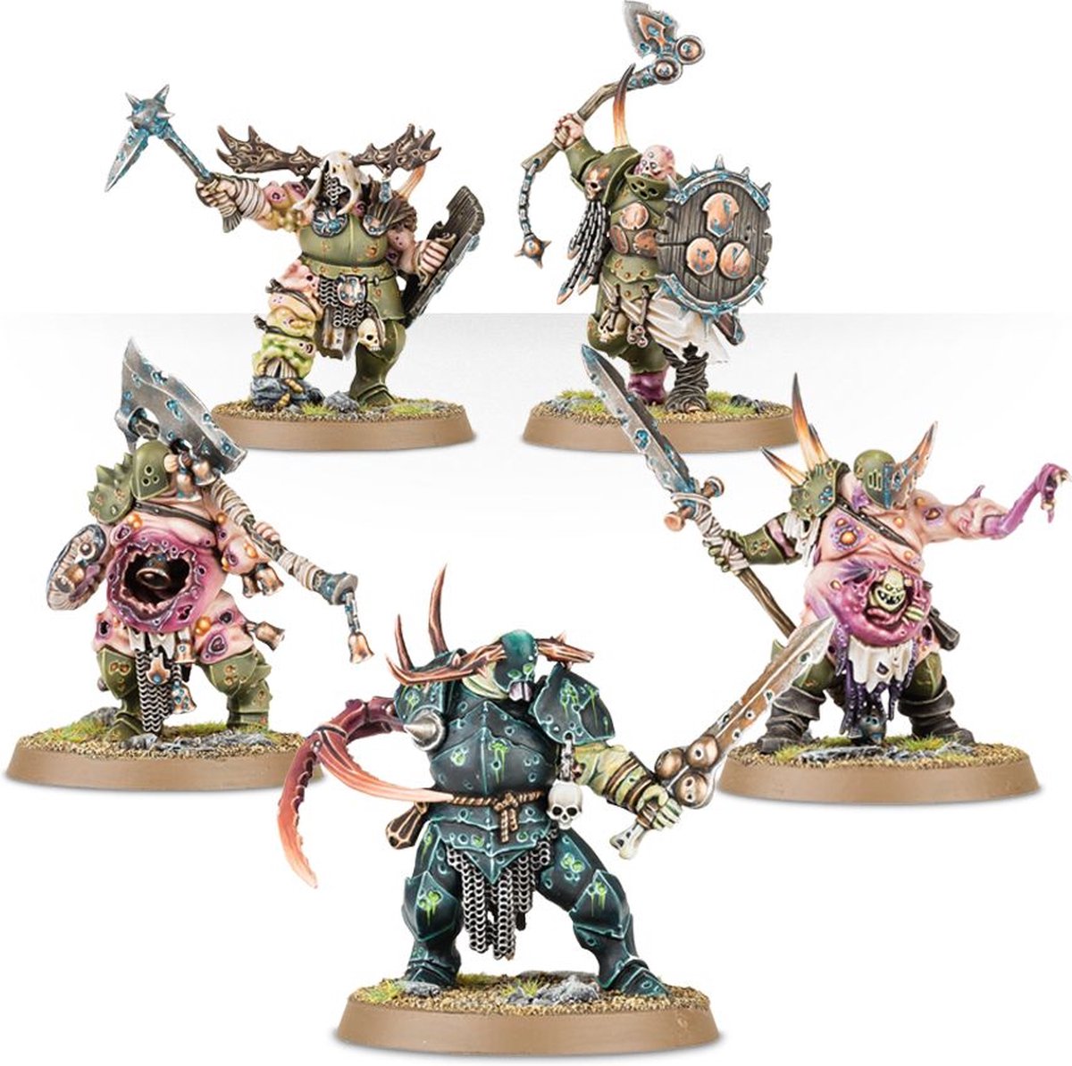 Warhammer Age of Sigmar - Putrid Blightkings - Nurgle Rotbringers