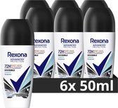 Rexona Women Advanced Protection Anti-Transpirant Roller - Invisible Aqua - met Body Heat Activated Technologie - 6 x 50 ml