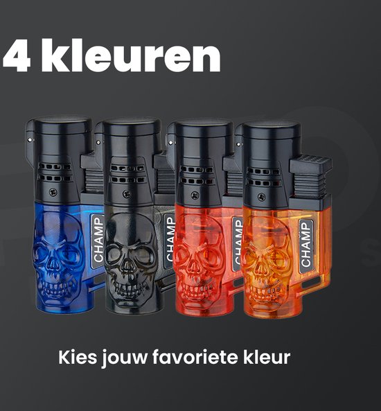 Jetflamme Briquet Tempête Rechargeable 20 Cm - Coupe-Vent Puissant - Pour Bougies, Barbecue, Camping - Bleu