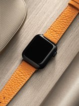 Apple Watch Horlogeband - Yellow Calf Leather - Taurillon Moutarde - 38mm, 40mm, 41mm