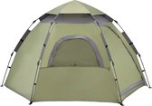 In And OutdoorMatch Tent Blanche - Automatisch - 240x205x140 cm - Donkergroen - Innovatief systeem
