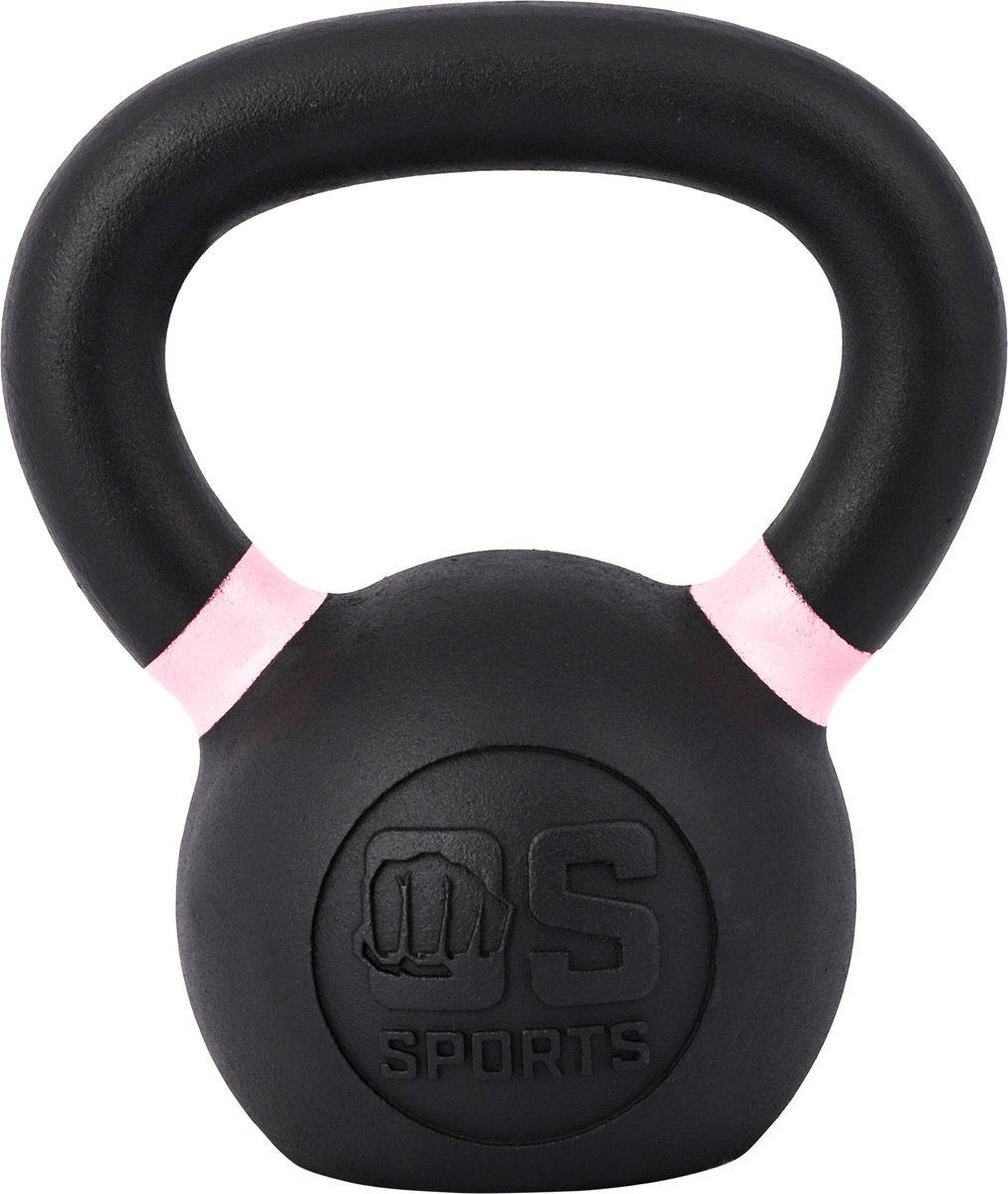 Oneindig Sterk - Kettlebell - 8kg - gietijzer - poeder coated