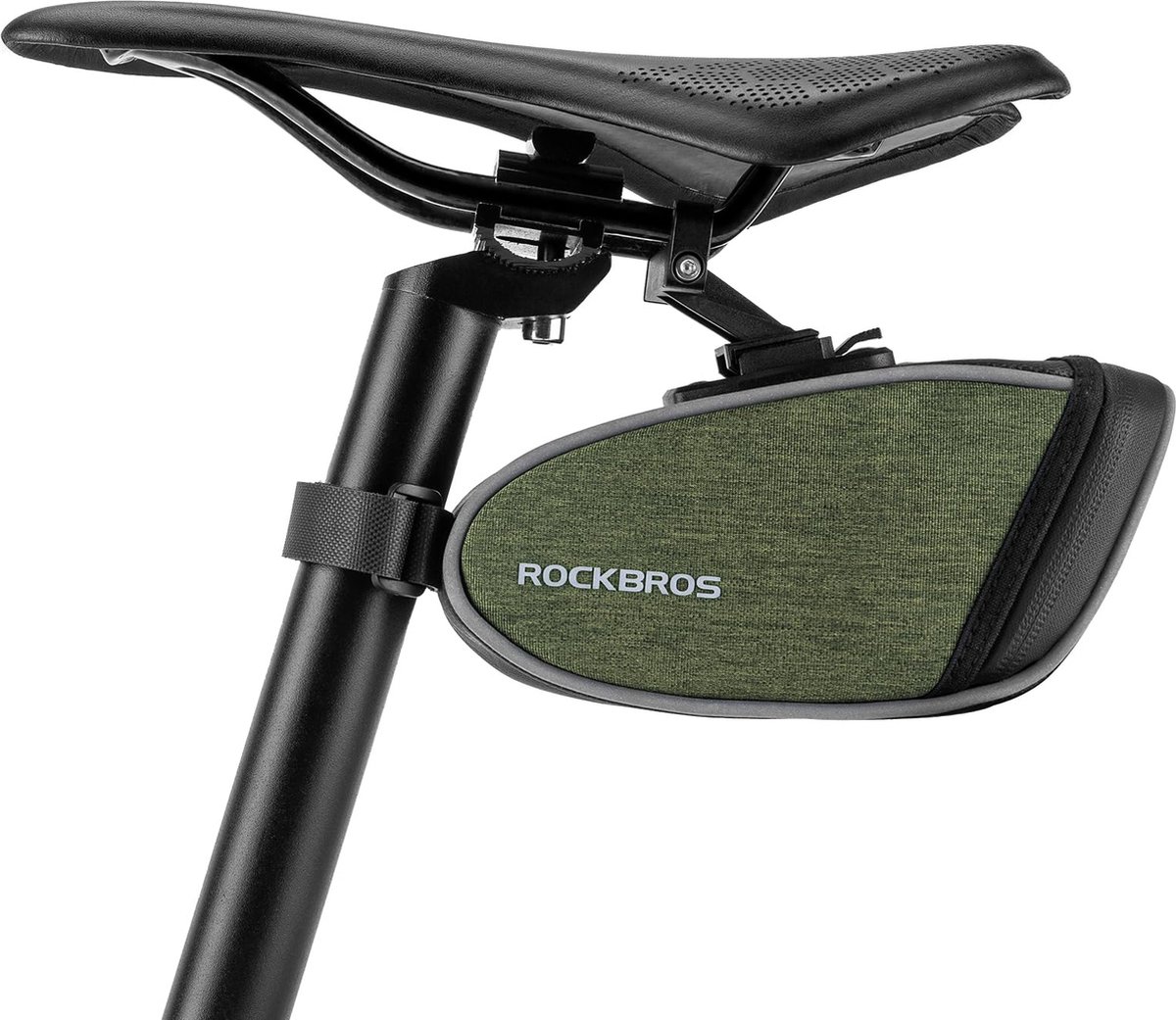 ROCKBROS Fietszadeltas voor racefiets, zadeltas, fietstas, gereedschapszadel achtertas, waterdicht, reflecterend