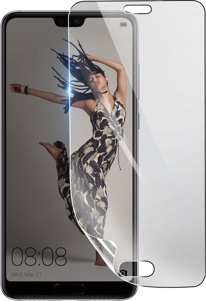 3mk, Geschikt voor Huawei P20, Schokbestendige Hydrogel Screenprotector, Transparant