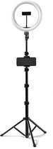 GA Gaming Webcam Ringlamp & Statief Smartphone - Streaming Ringlight & Telefoonhouder - RGB LED Ring & Bluetooth afstandsbediening