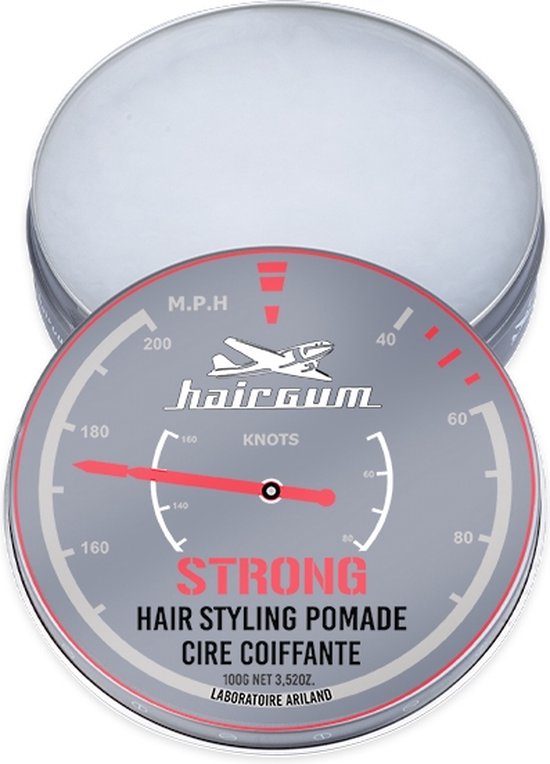 Hairgum Strong Haarpomade – 400 G, Mit Bienenwachs Für Starken Halt & Glanz
