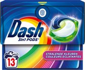 Dash Wasmiddelcapsules 3in1 Pods Stralende Kleuren 13 stuks