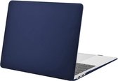 Laptophoes - Geschikt voor MacBook Air 13 inch Hoes - Case Voor Air 13.3 inch (2018) A1932 - Diep Blauw