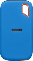 kwmobile case voor harde schijf - geschikt voor Sandisk E61 SSD (not for E81) - SSD-cover van silicone - In blauw