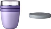 Pot à déjeuner Switch Ellipse - transformez votre pot à déjeuner en pot à collation - Tasse à muesli pratique - Convient au congélateur, au micro-ondes et au lave-vaisselle