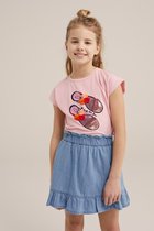 WE Fashion Meisjes T-shirt met embroidery