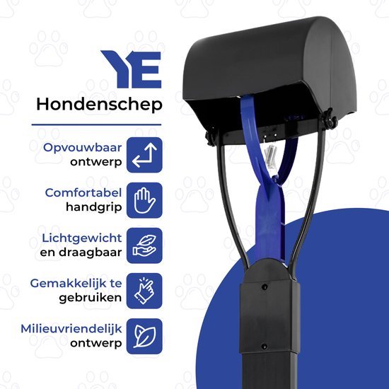 Opvouwbaar poepschepje | Handige hondendrollenschep