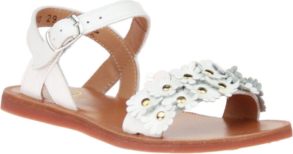Pom d'Api Plagette Multi Flower Sandaal Wit
