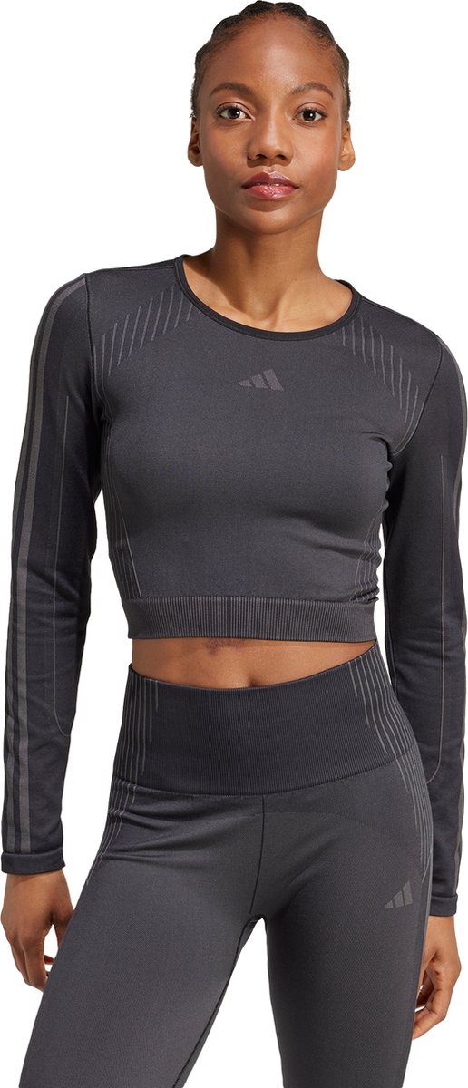 adidas Performance Knit Longsleeve Dames Zwart