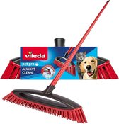 Vileda - Bezemborstel - Always Clean Pet Pro borstelset, rood, medium