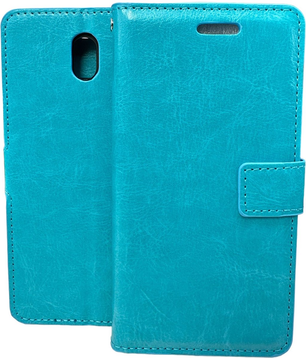 Bookcase Geschikt voor: Nokia 2.1 - Turquoise - portemonnee hoesje