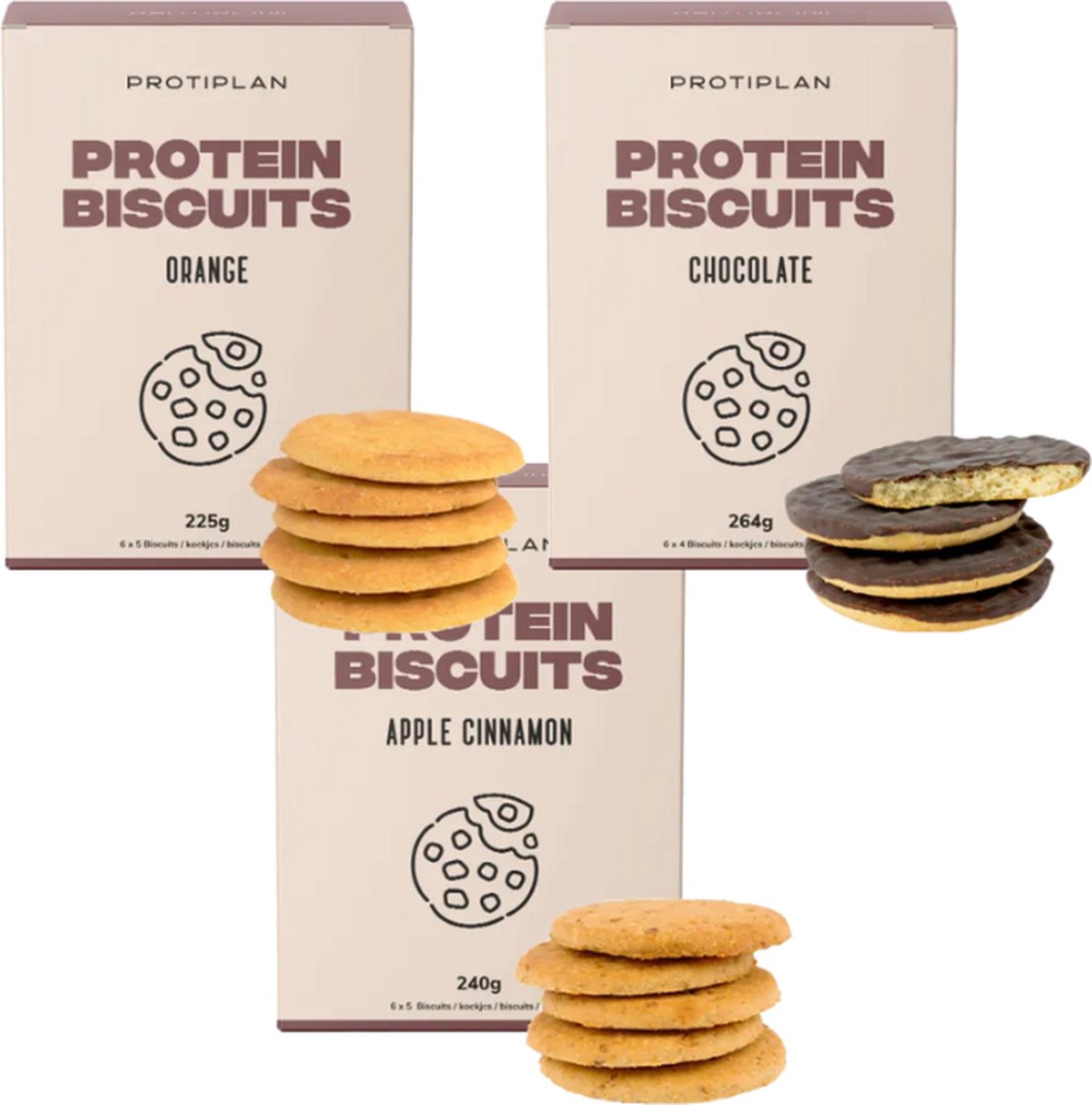 Goedkoopste Protiplan | Mix Eiwitrijke Biscuits | Voordeelpakket | 3 x doosjes
