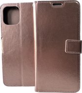 Bookcase Geschikt voor: Motorola Edge 20 Lite - Rosé Goud - portemonnee hoesje