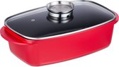 Bol.com braadpan - met deksel - 5 l - aluminium - voor elektrisch - gas - keramisch aanbieding
