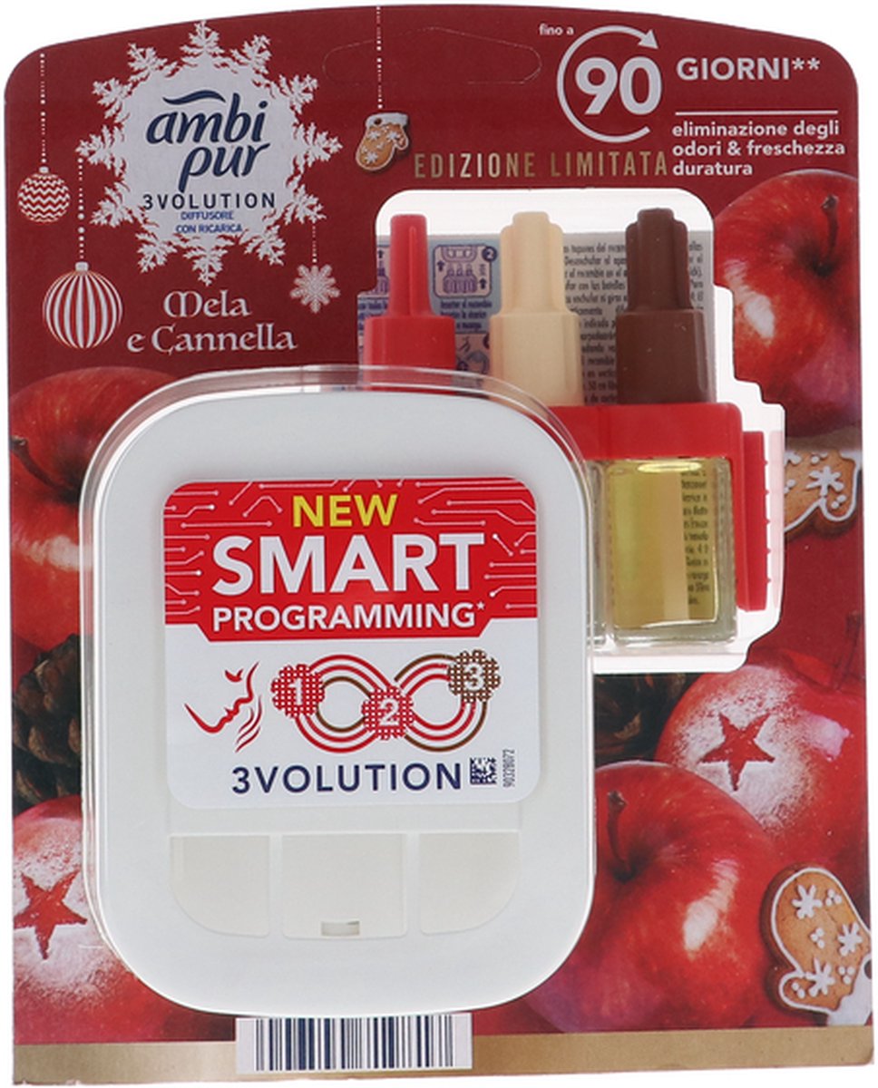 Ambi Pur 3Volution Apparaat+Navul Vanilla cookie- 3 x 1 stuks voordeelverpakking