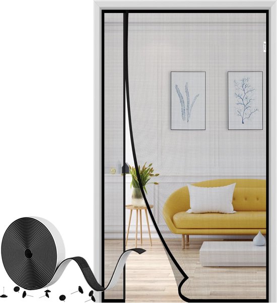 Magnetisch vliegengaas voor deur, 90 x 210 cm, insectenbescherming