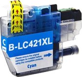 Boxstuff inkt geschikt voor Brother LC-421XL Cyaan - LC421 - Inktpatronen - Geschikt voor Brother DCP-J1050DW - DCP-J1140DW - MFC-J1010DW