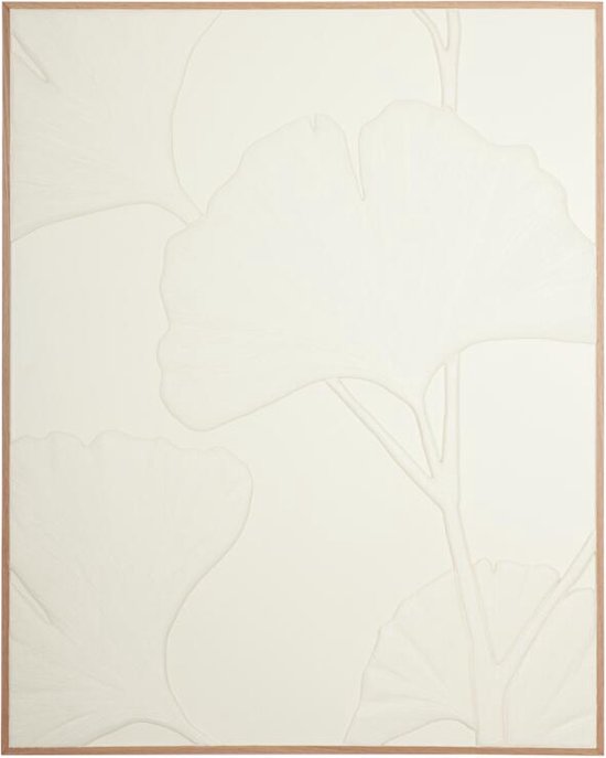 MUST Living Wall Panel Japanese Ginko Leaf,127x102x4 cm, white banana bark