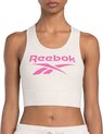 Reebok RI BL COTTON BRALETTE - Dames Sportbeha - Wit/Roze - Maat XL