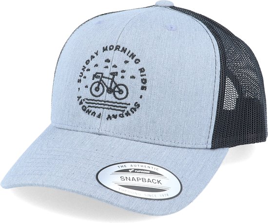 Hatstore- Sunday Morning Ride Grey/Black Trucker - Bike Souls Cap