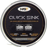 NGT 300m Spool Of 'Quick Sink' Moss Green 20lb Braid | Gevlochten lijn