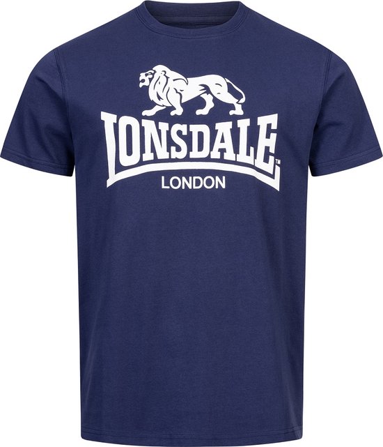 Lonsdale Classic T-Shirt Oud Logo Donkerblauw - Maat: M